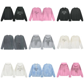 Acne Studios back text print hooded sweatshirt-4488  